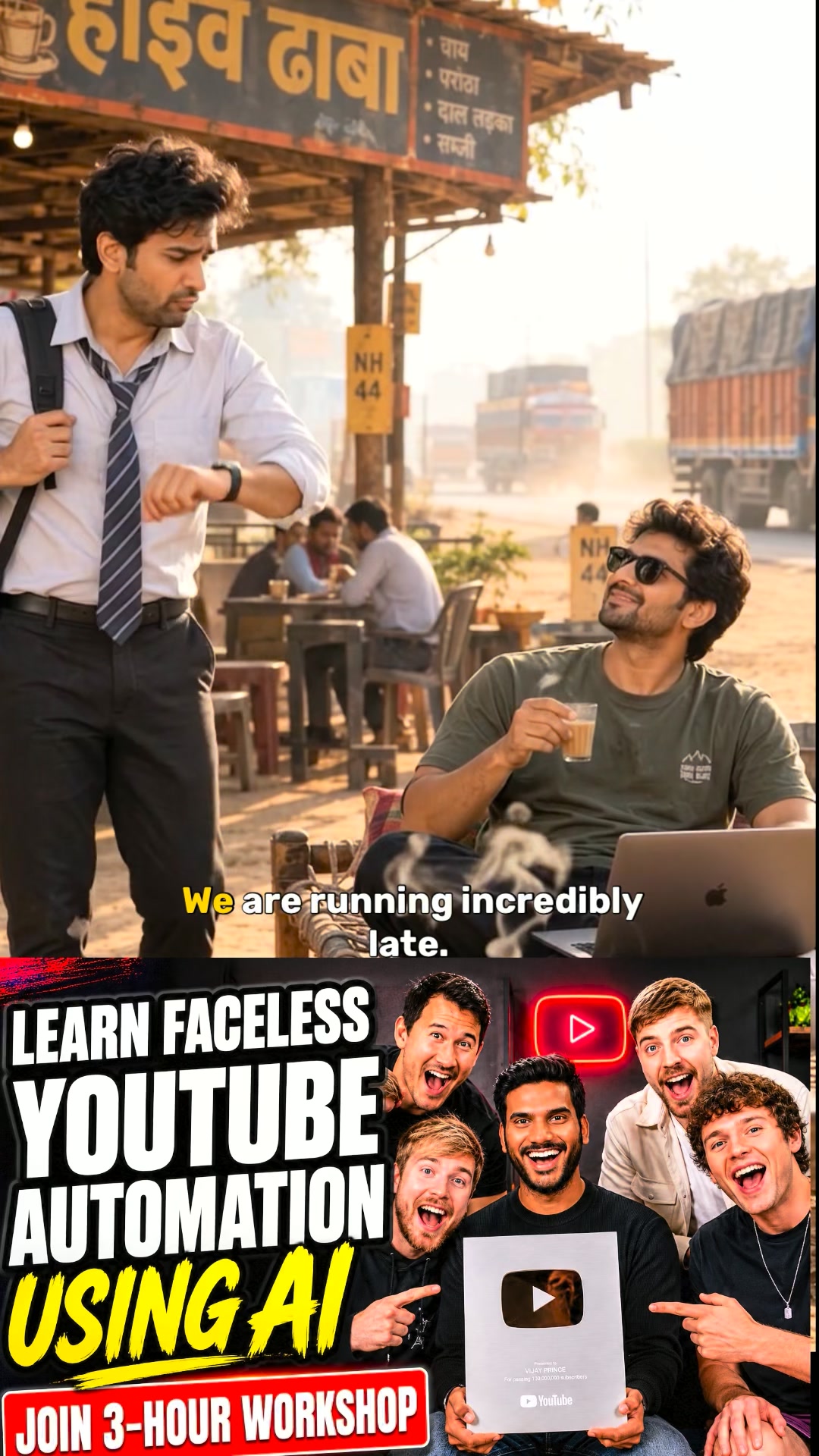 Youtube Cashcow Program Facebook ad: Master Faceless YouTube Channels in 3 Hours, ₹47