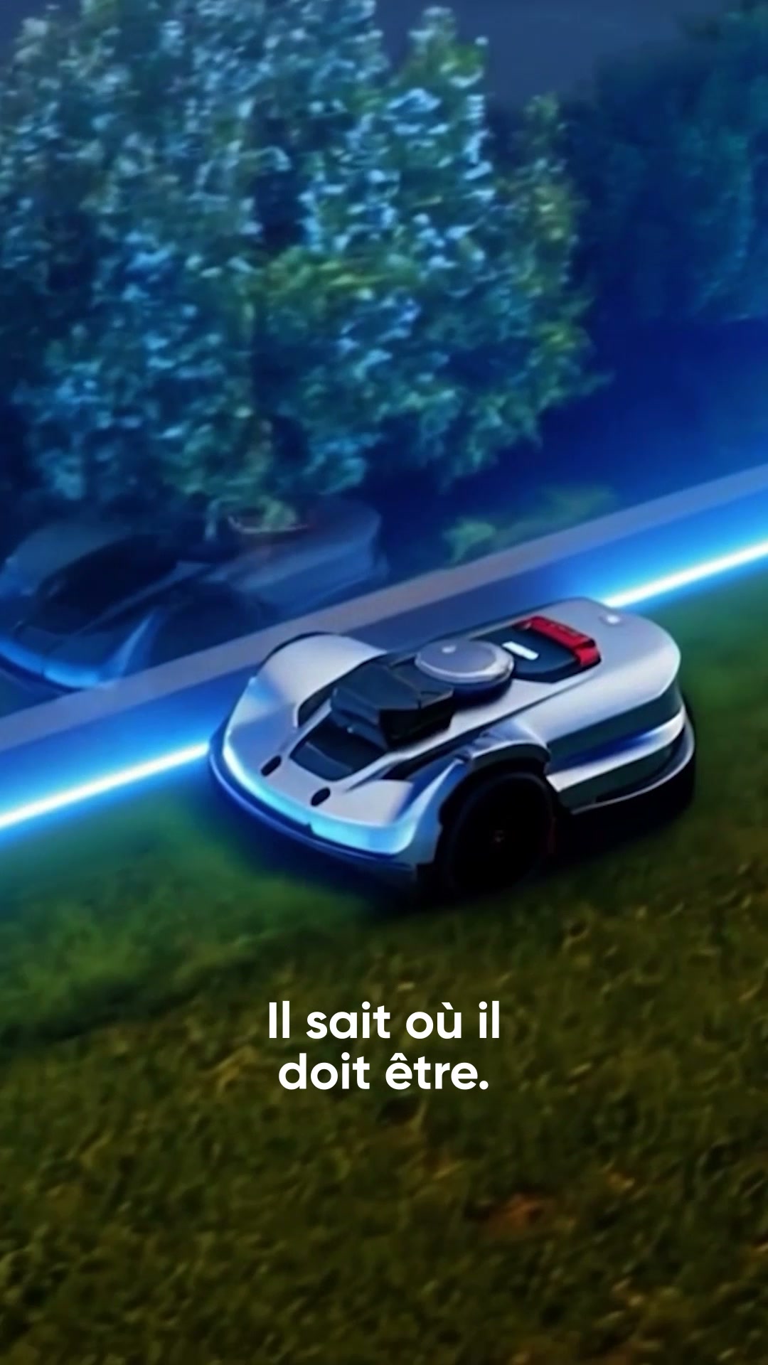 Sunseeker Elite Facebook ad: Tondre sans fil, avec l'IA