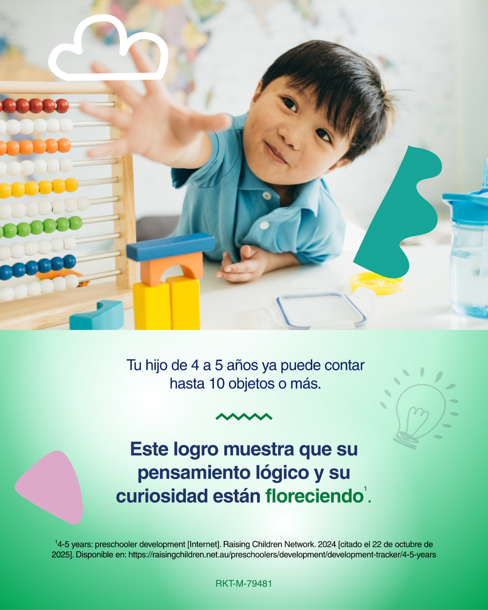 Enfagrow Centroamérica Facebook ad: A los 4 y 5 años, tu hijo…