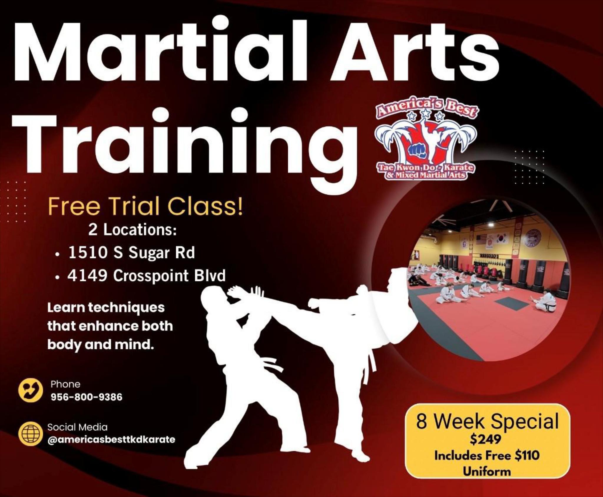 America’s Best Tae Kwon Do-Karate and Mixed Martial Arts Facebook ad: Kids Karate Classes Start Here!