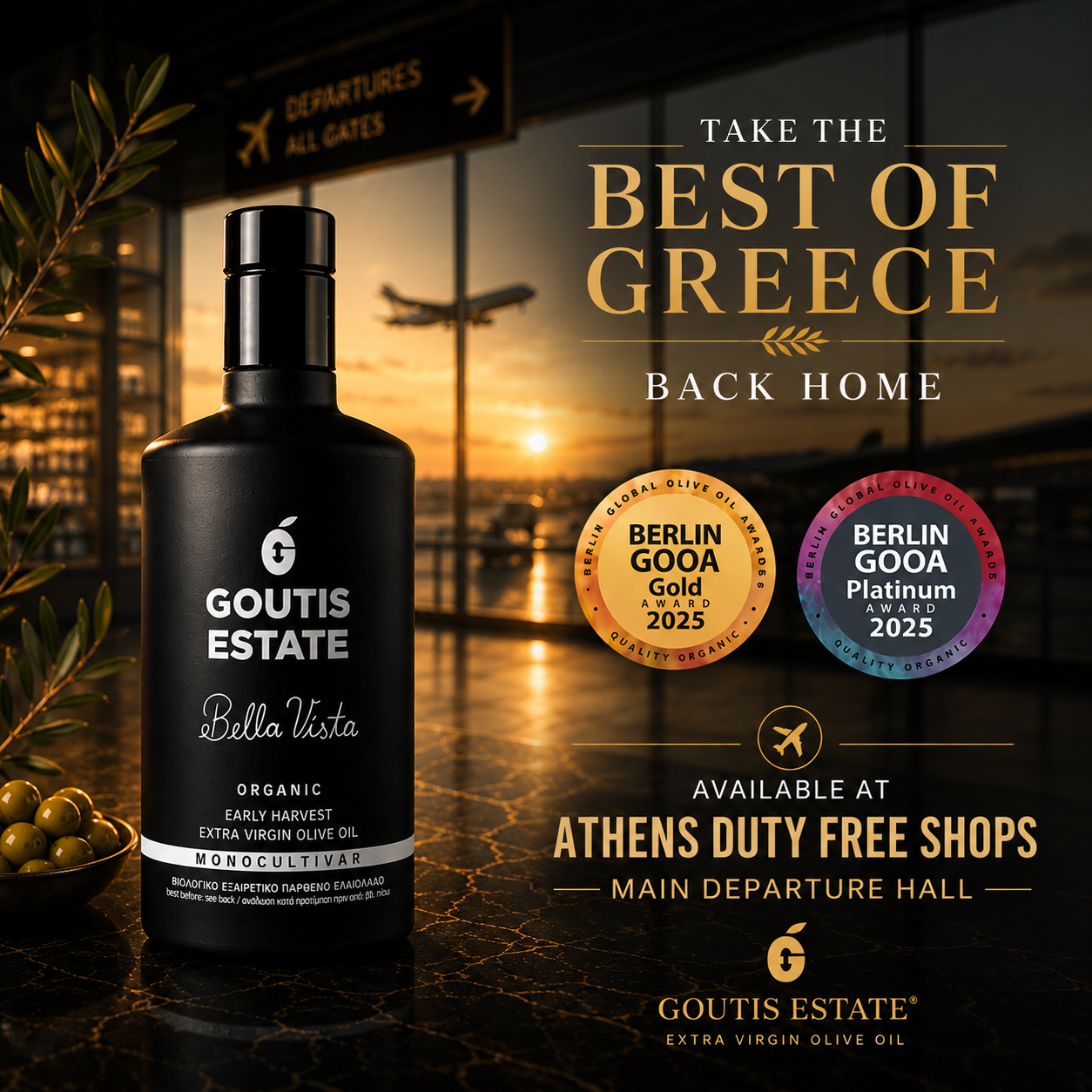 Goutis Estate Olive Oil Facebook ad