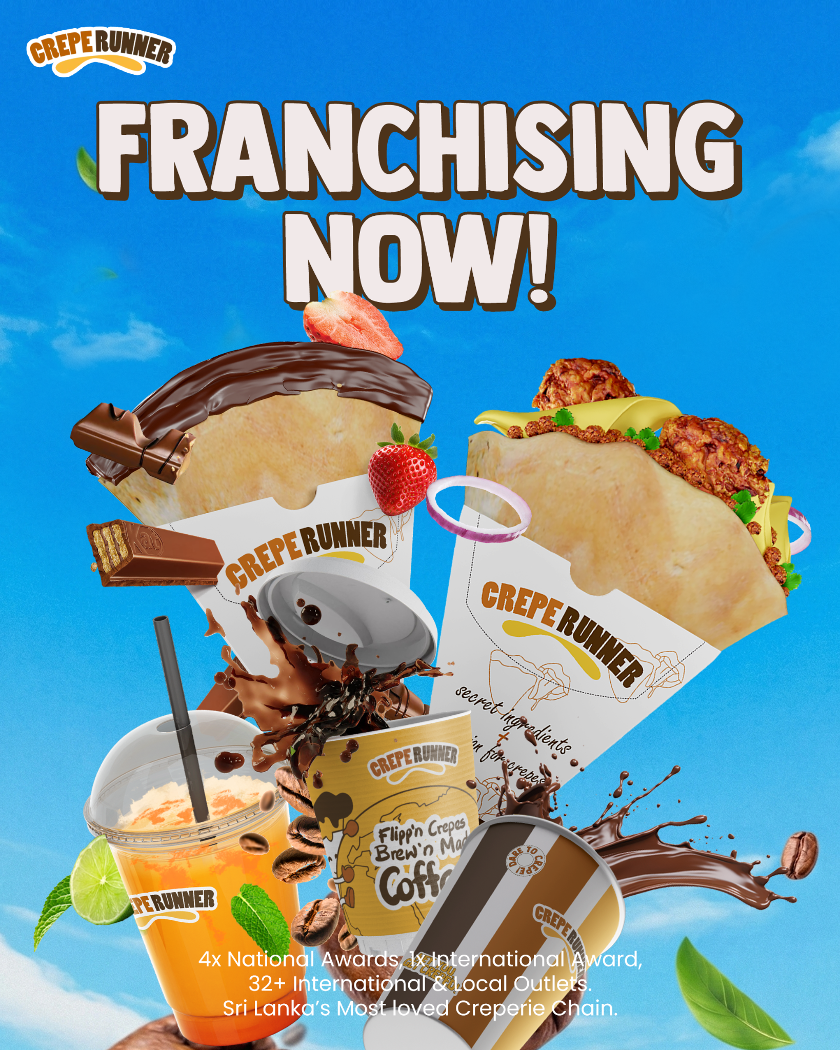Crepe Runner Facebook ad: Own a Crepe Runner Franchise | Crepe Runner Franchising