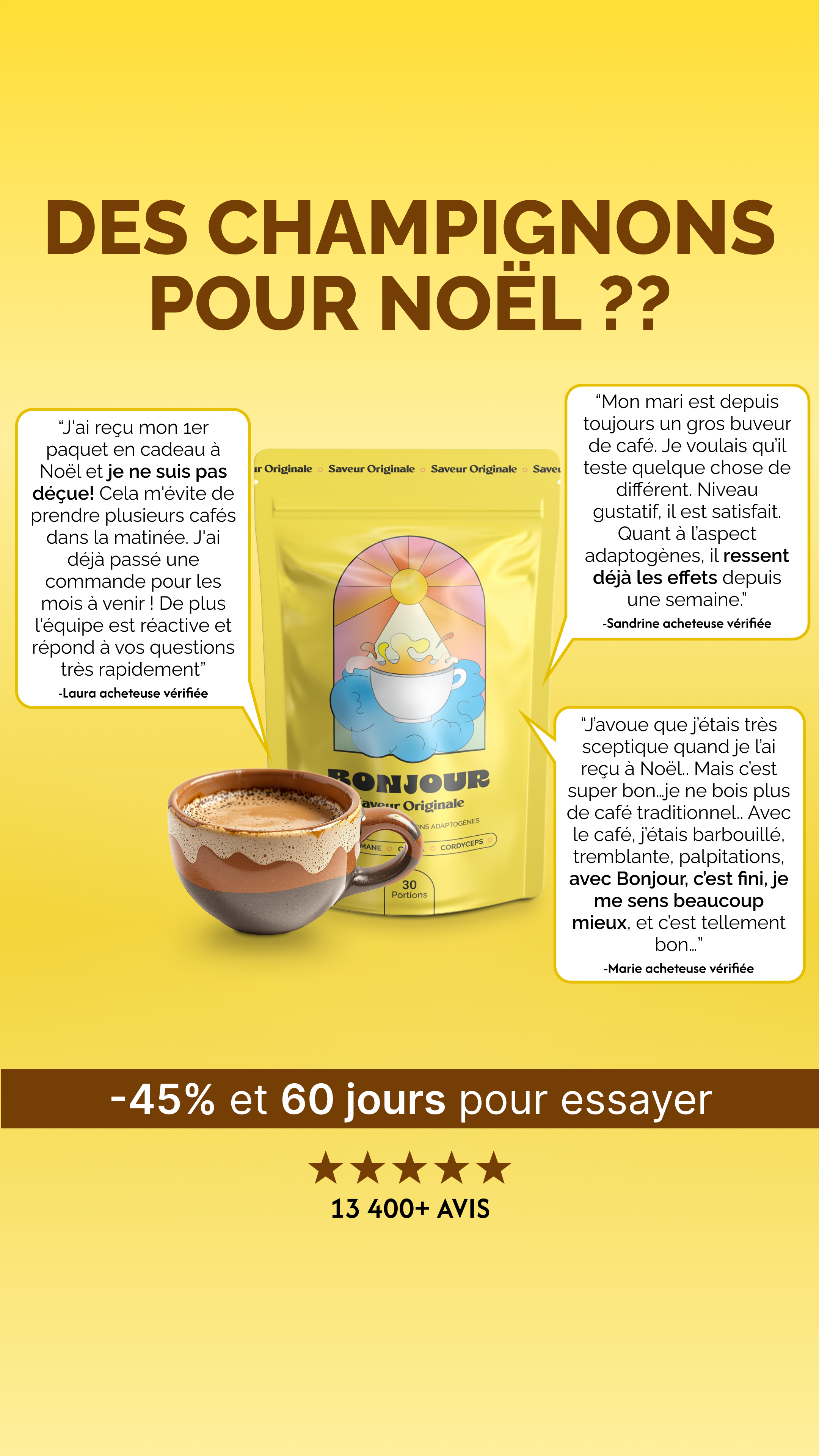 Bonjour Facebook ad