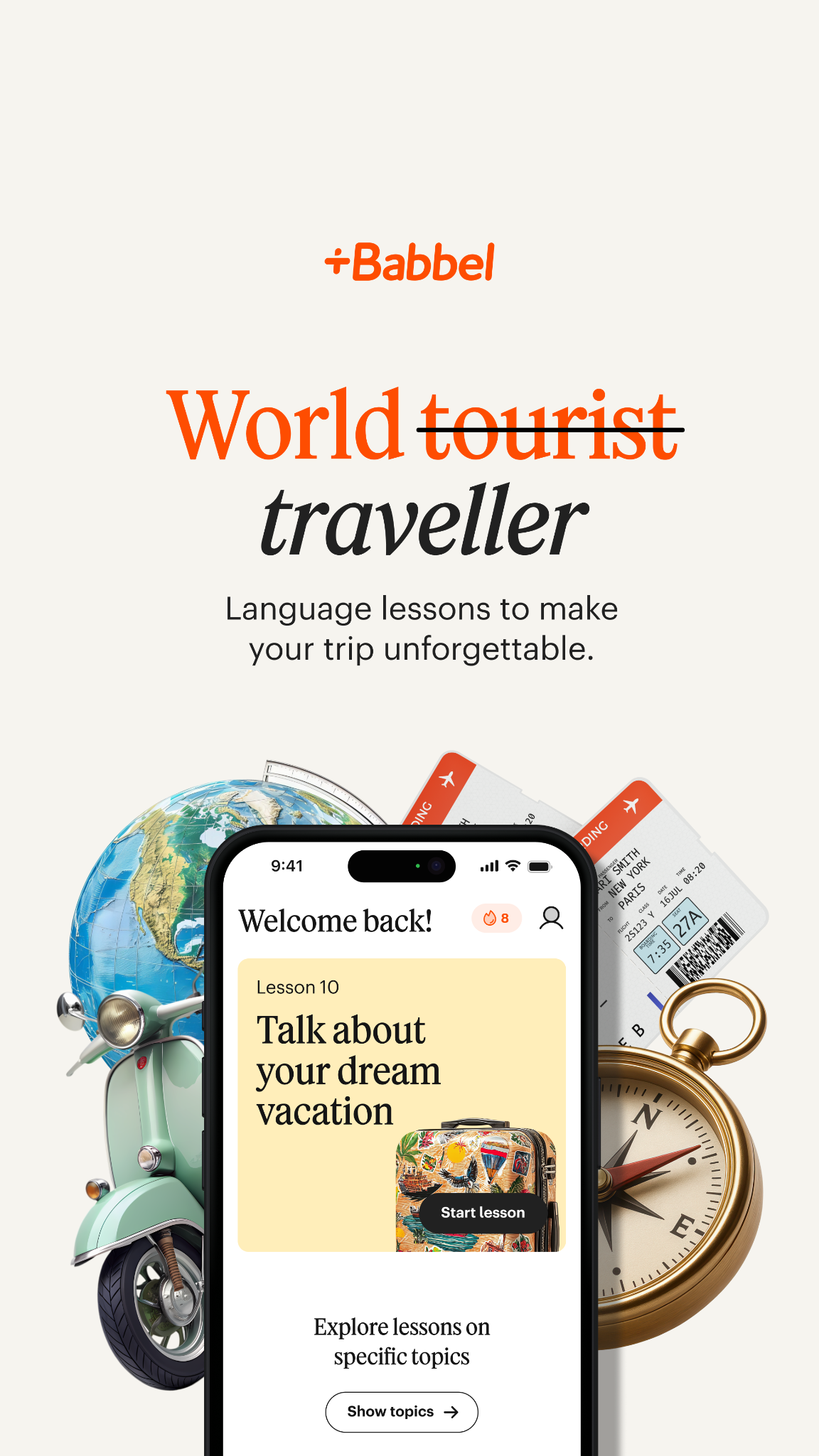 Babbel Facebook ad