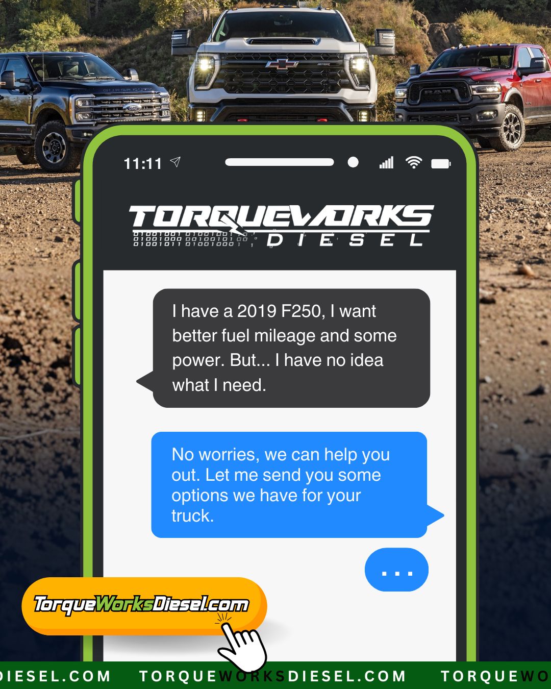 Torque Works Diesel Facebook ad