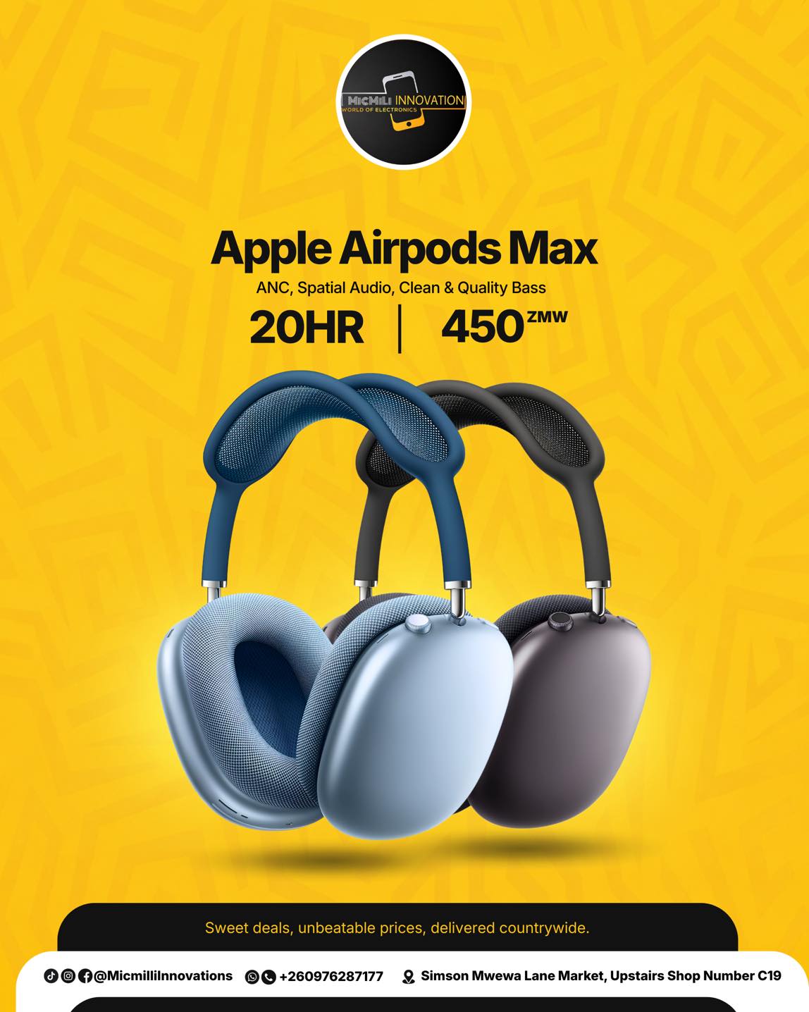 Micmili innovation Facebook ad: BIG DEALS ON PREMIUM HEADPHONES!