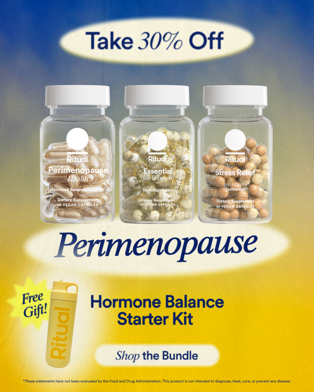 Ritual Facebook ad: Hormone-Free Perimenopause Support*