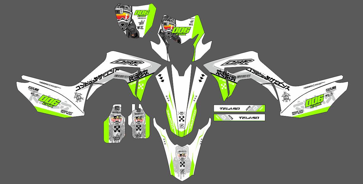 One Racing Partner Facebook ad: Decal custom bebas design