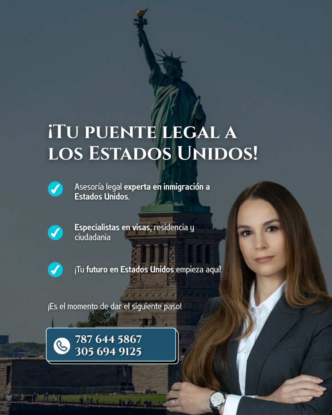Abogada Ana Del Mar Morales Cotto & Rushford Facebook ad: Ofrecemos servicios legales en inmigración familiar y…