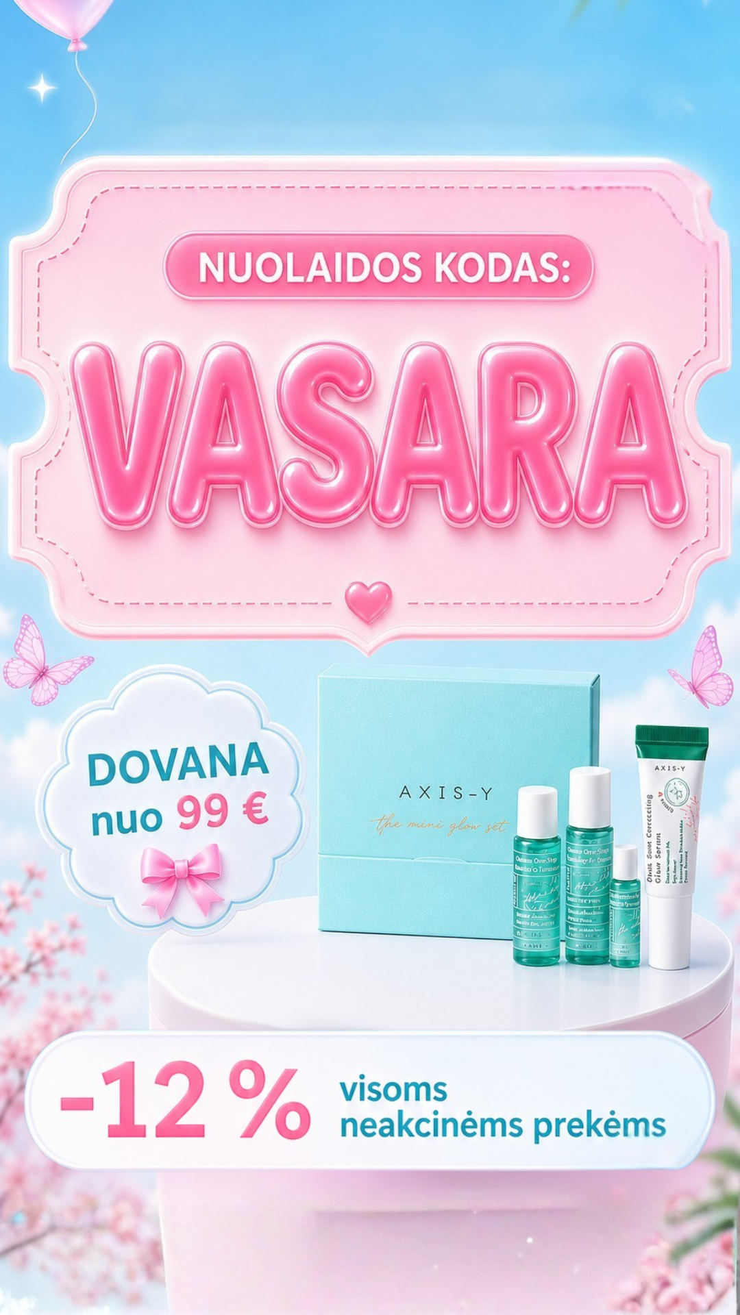 Asian Blossom korėjietiška kosmetika Facebook ad