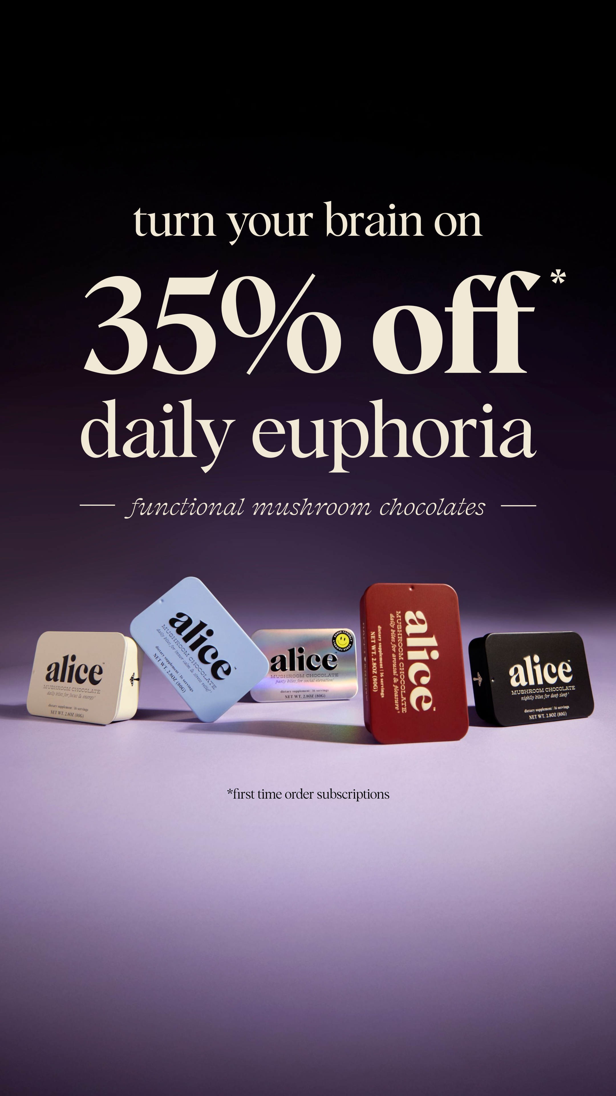 Alice Mushrooms Facebook ad
