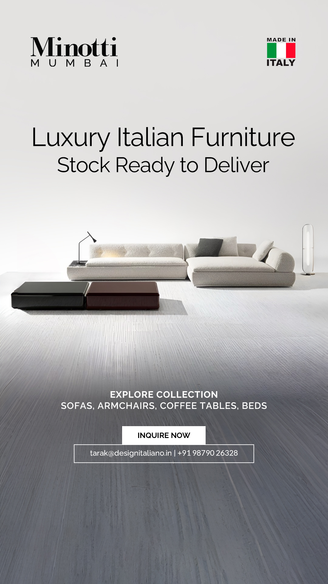 Minotti Mumbai Facebook ad from Jun 20, 2026
