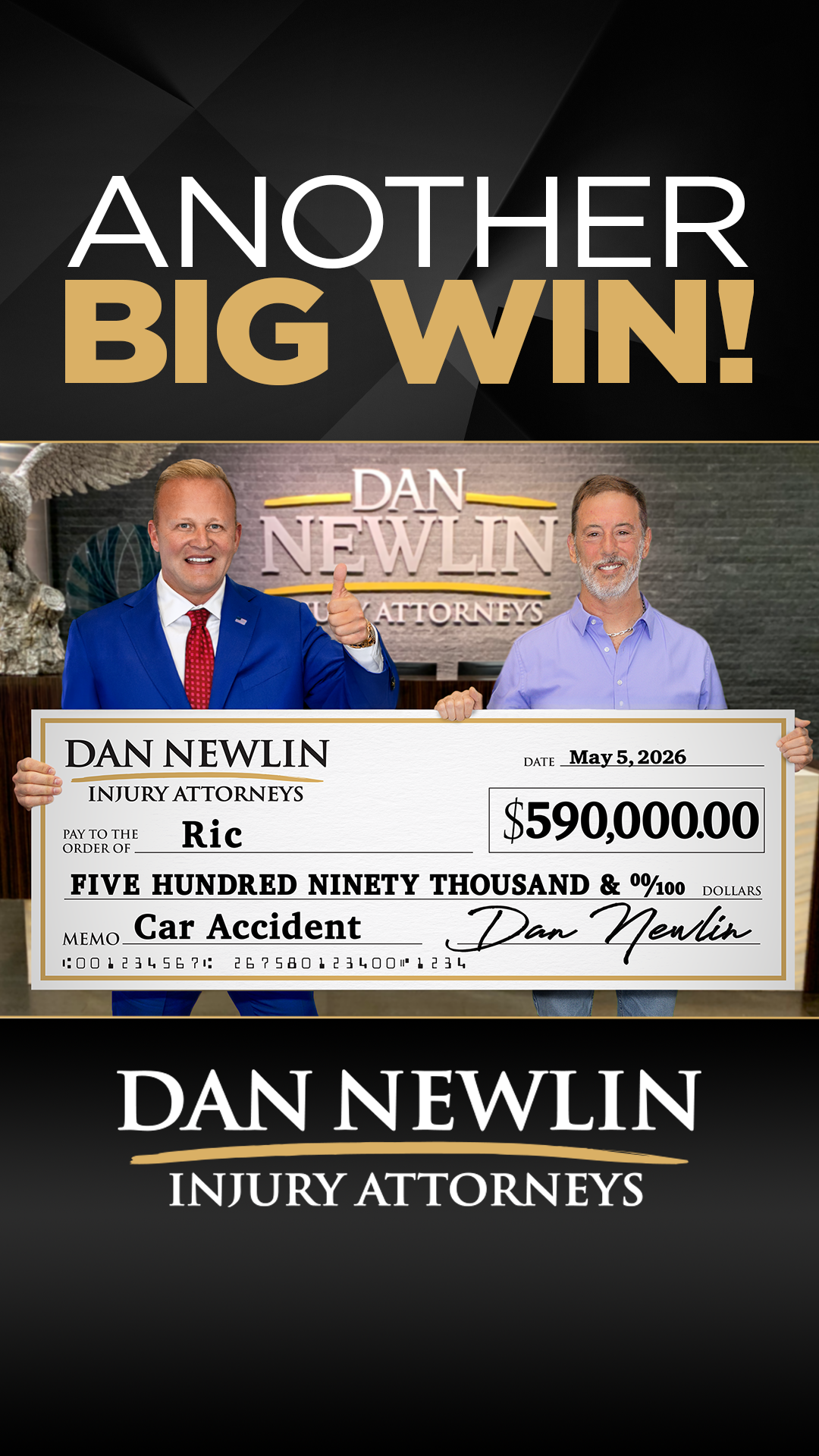 Dan Newlin Facebook ad: Car Accident Lawyers