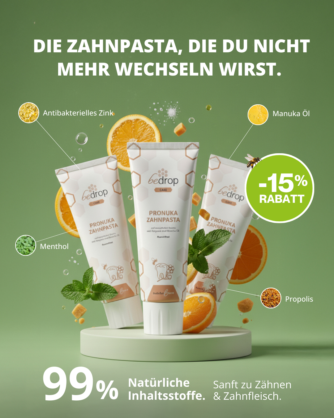 Bedrop #natürlichbiene Facebook ad