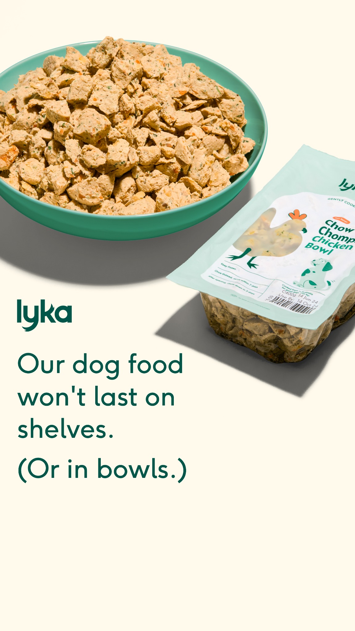 Lyka Pet Food Facebook ad