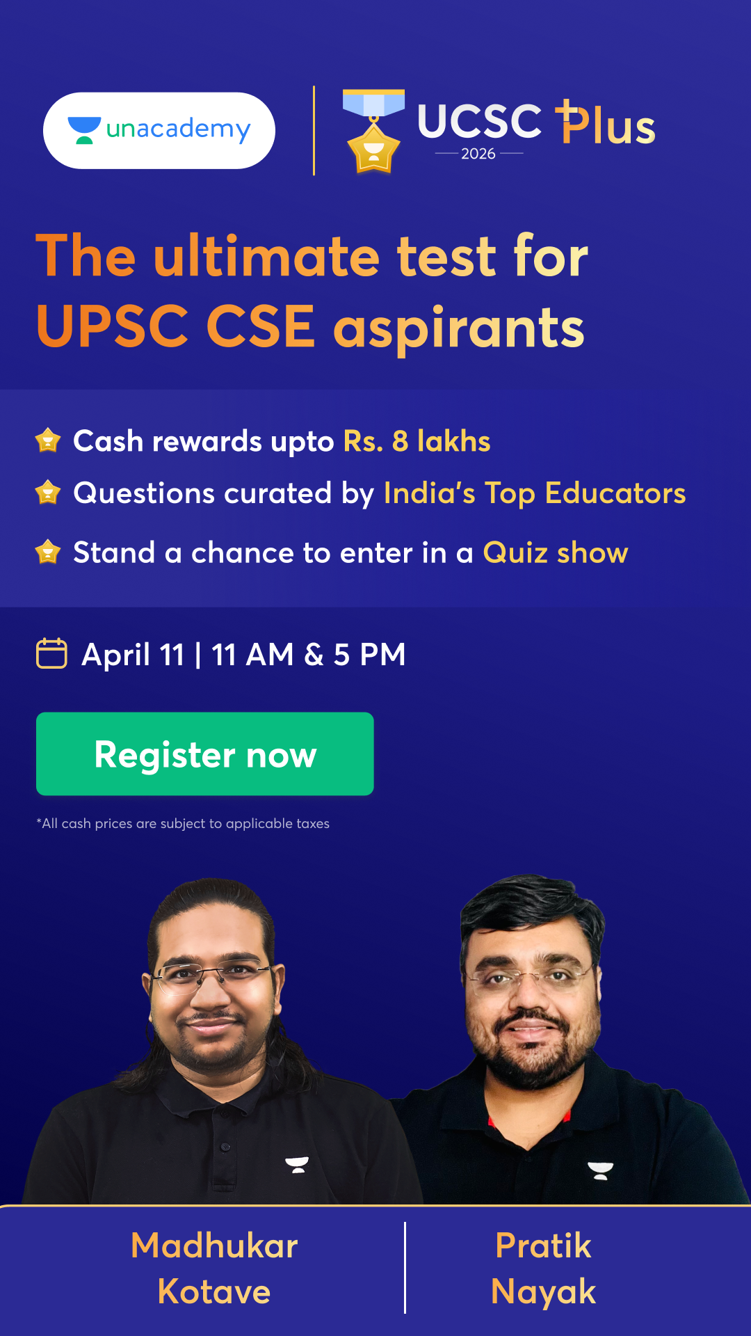 Unacademy Facebook ad