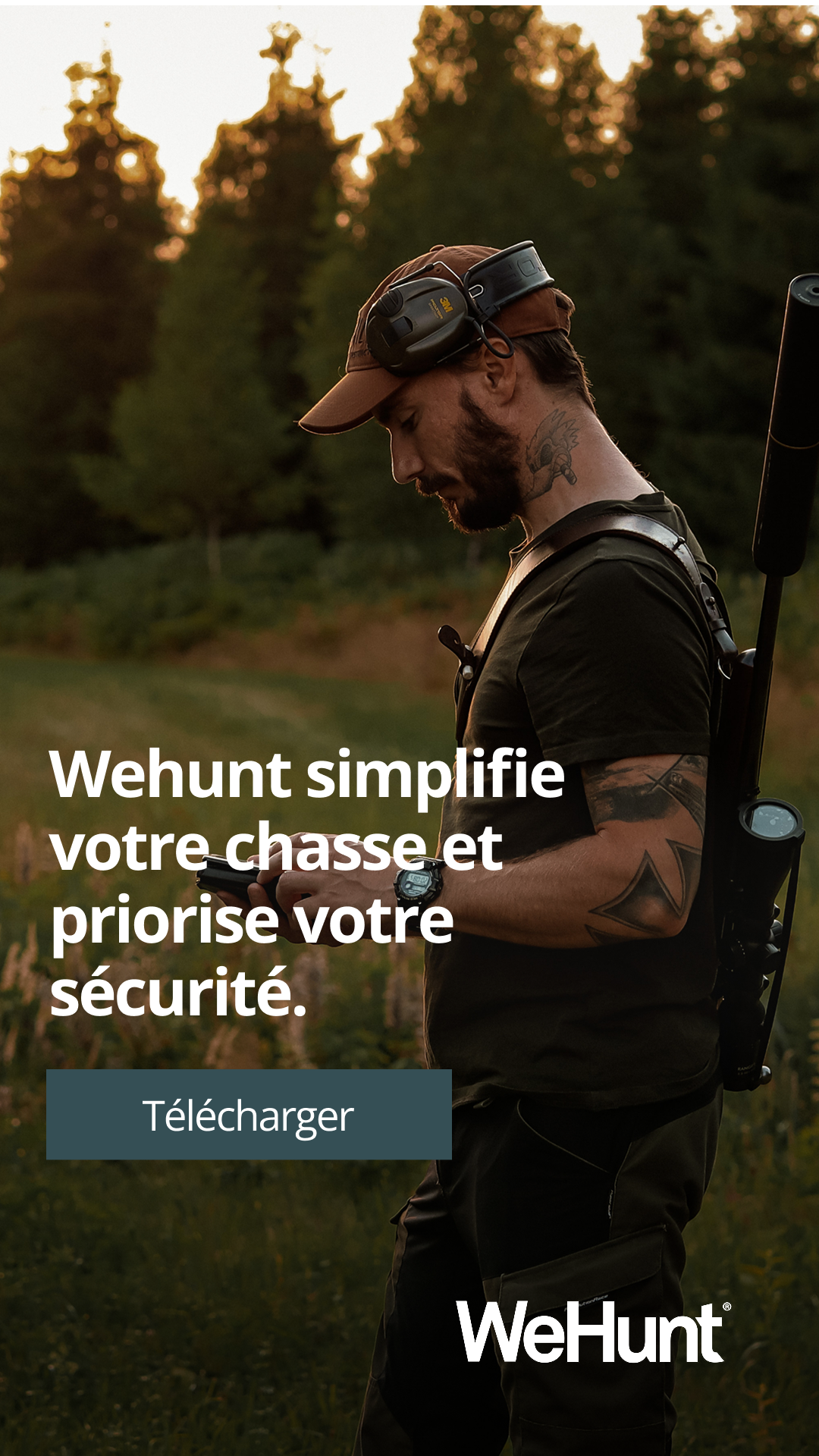 WeHunt & Tracker France Facebook ad from Oct 8, 2025