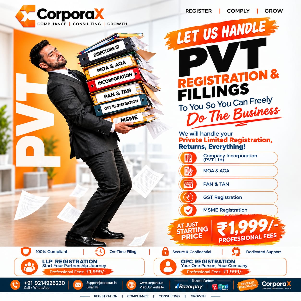 CorporaX Facebook ad