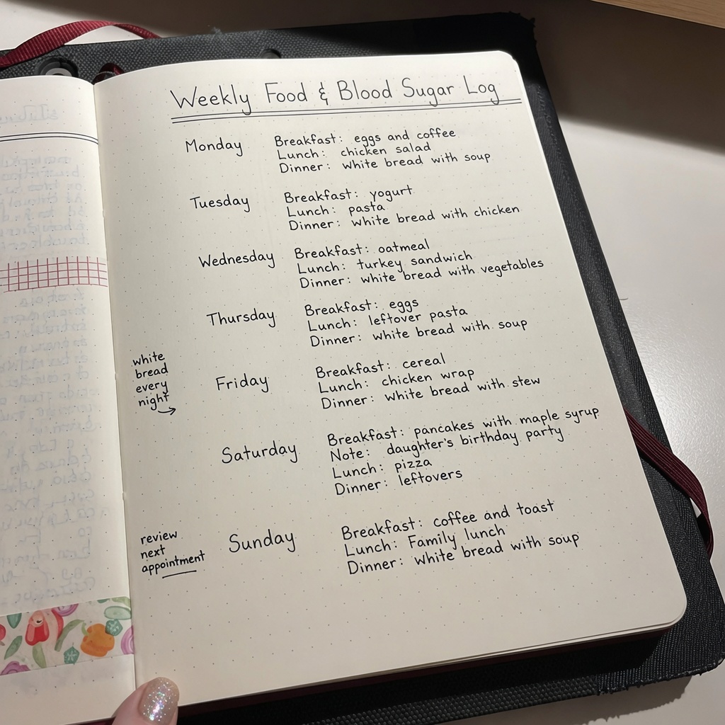 Lisa Anderson Facebook ad: She ate pasta, white bread, and birthday pancakes all…
