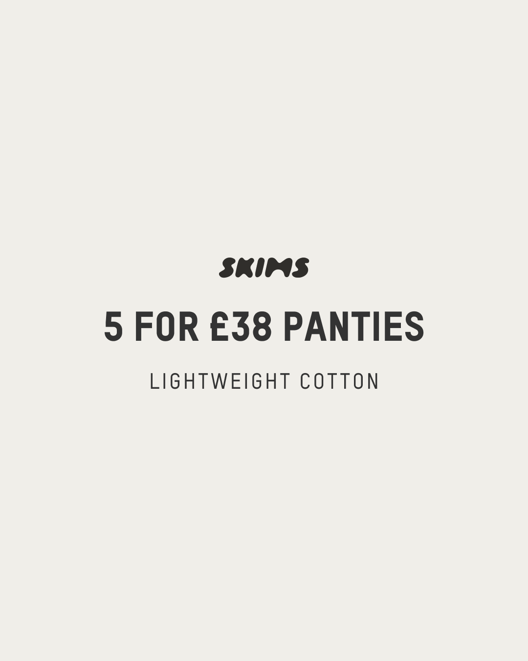 SKIMS Facebook ad: SKIMS Lightweight Cotton