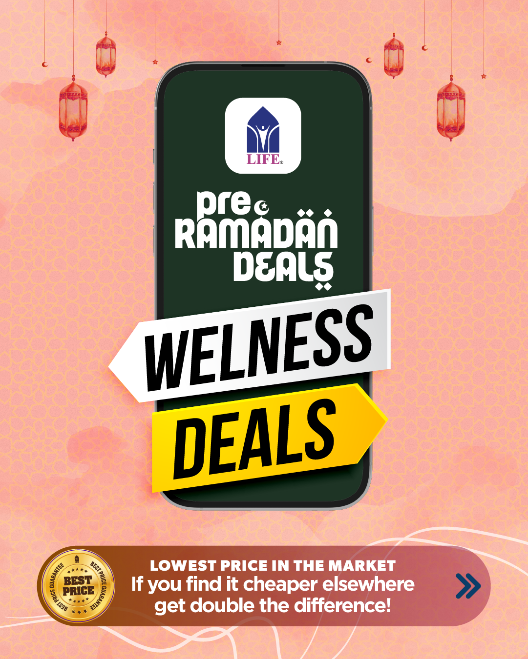 LIFE Pharmacy Facebook ad: Pre-Ramadan Exclusive Nutrition Offers