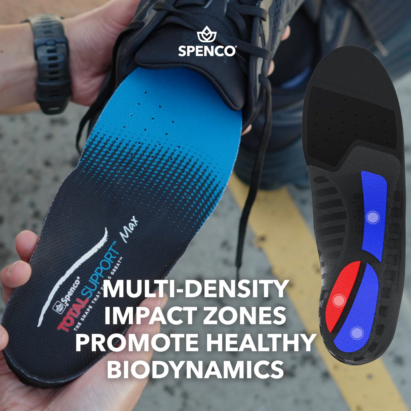 Spenco a foot health products for reducing pain and increase mobility Facebook ad: Insole Performance Spenco