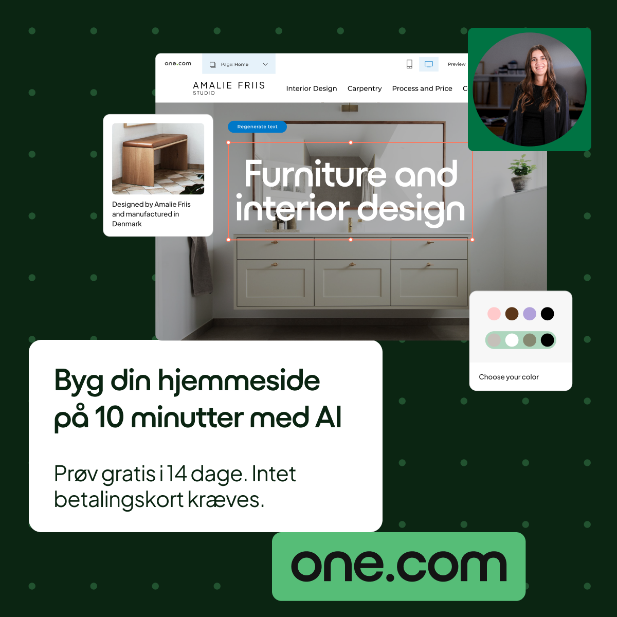 one.com Facebook ad