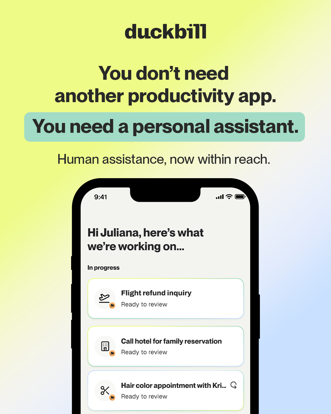 Duckbill.ai Facebook ad
