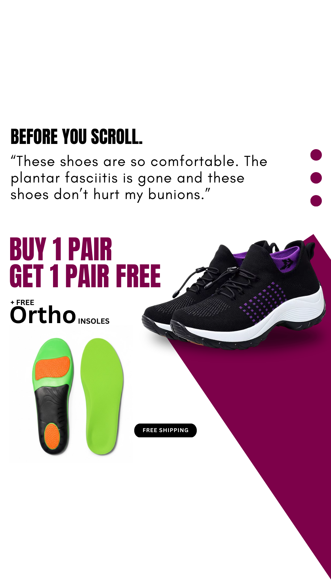 OrthoShoes Facebook ad: BIGGEST Spring Sale Ever!
