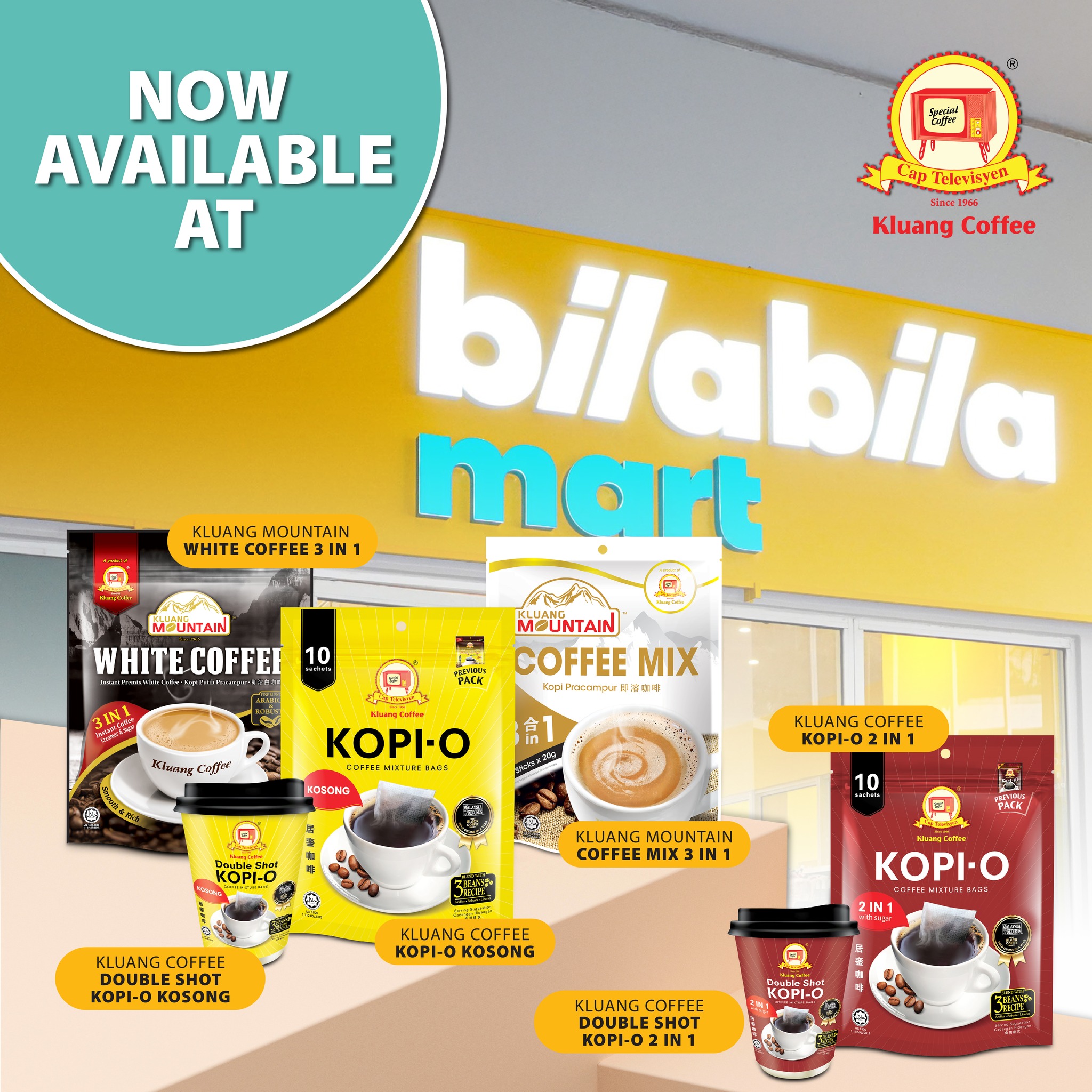 Kluang Coffee Cap Televisyen Facebook ad