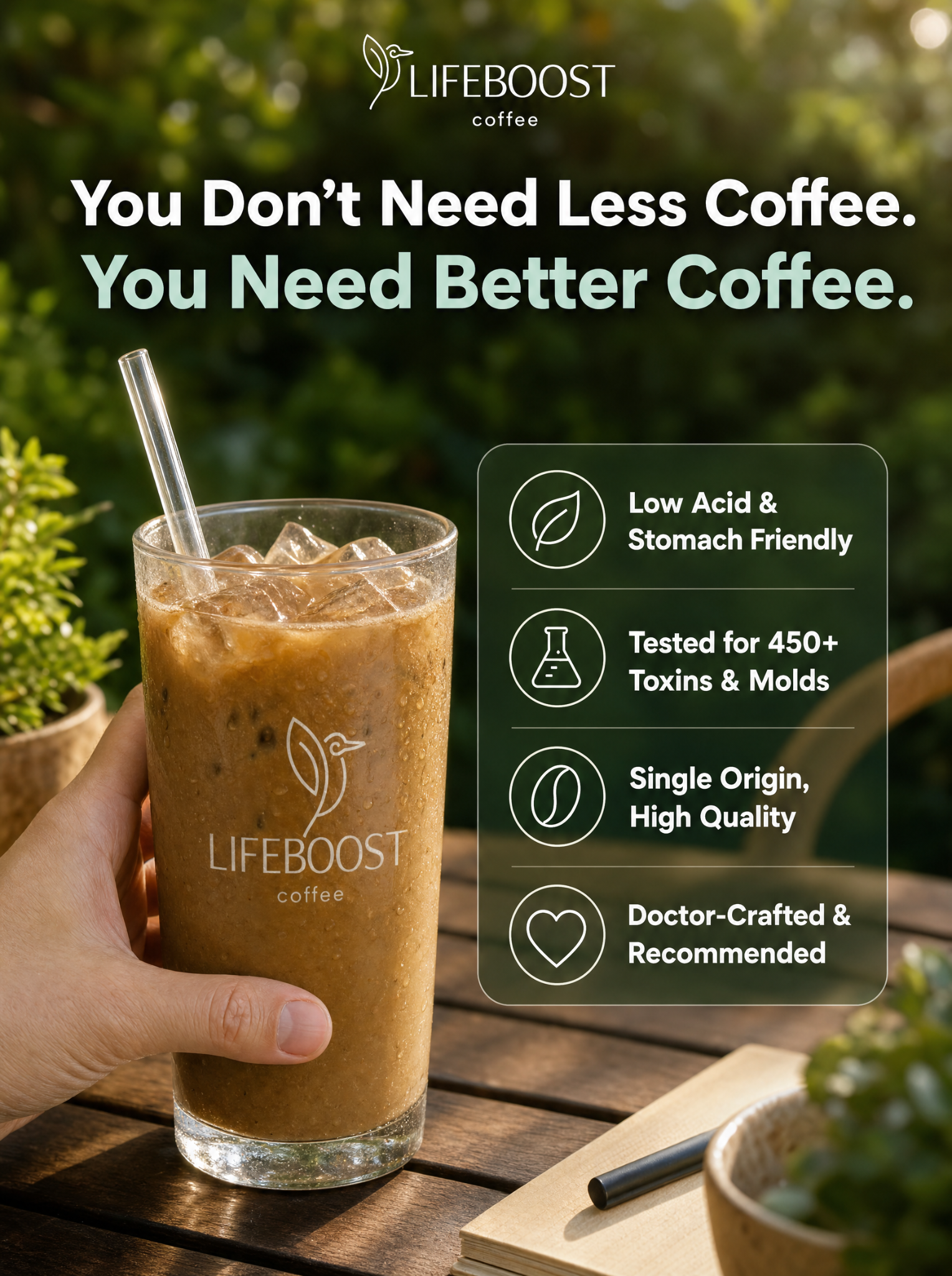 Lifeboost Coffee Facebook ad