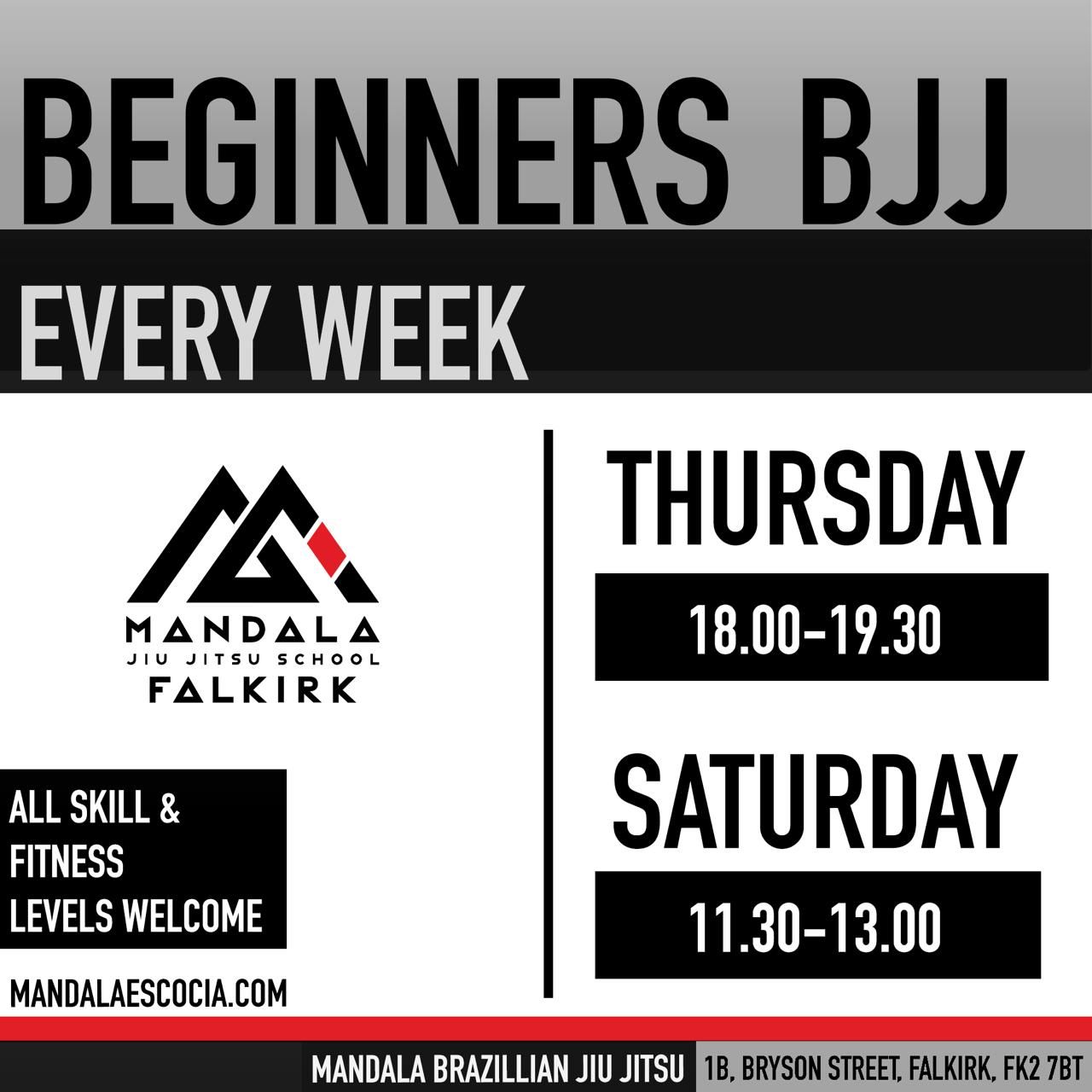 Mandala Scotland Jiu Jitsu School Facebook ad: Want to start Brazilian Jiu-Jitsu but don’t know…