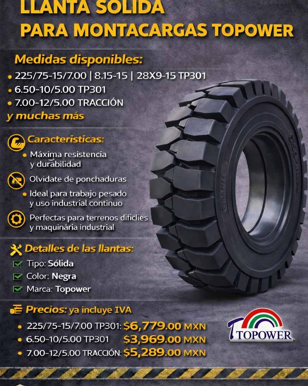 Felipe Cornejo Facebook ad: 6144065390 Llanta para montacargas excelentesPrecios…