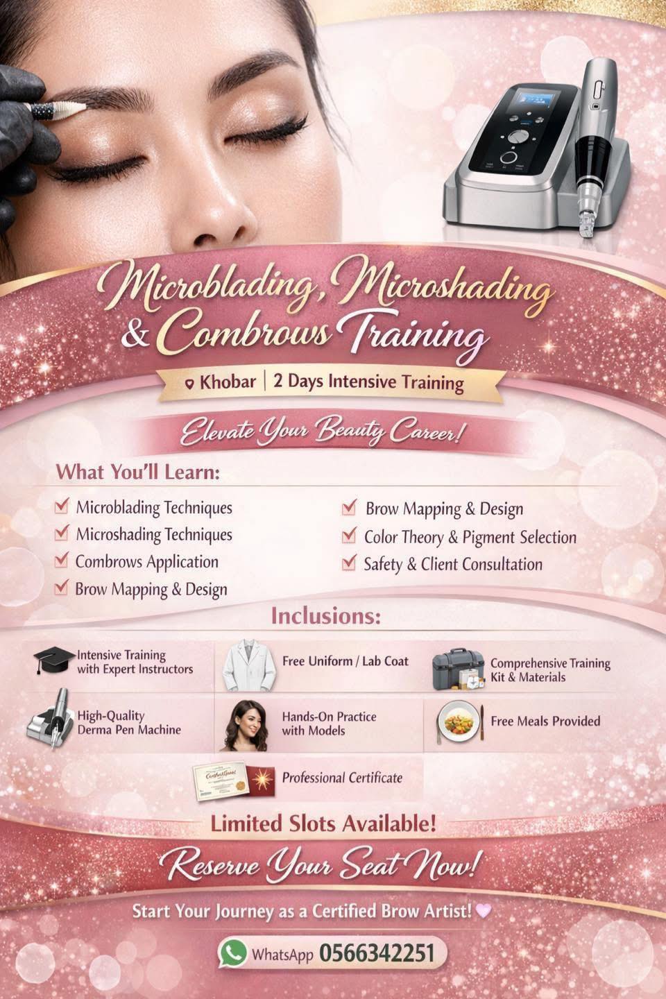 houseofbeautybymay Facebook ad: Microblading, Microshading & Combrows Training