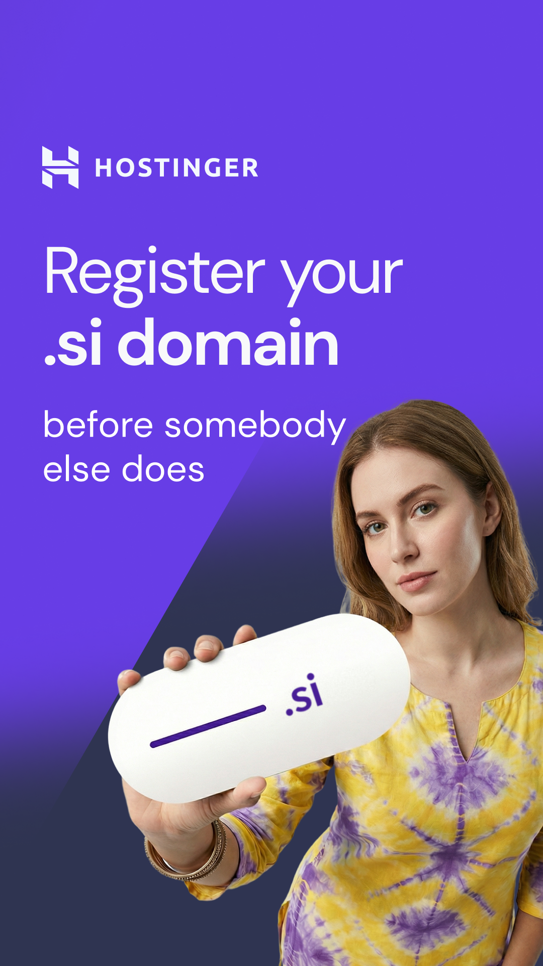 Hostinger Facebook ad: Make that.si yours