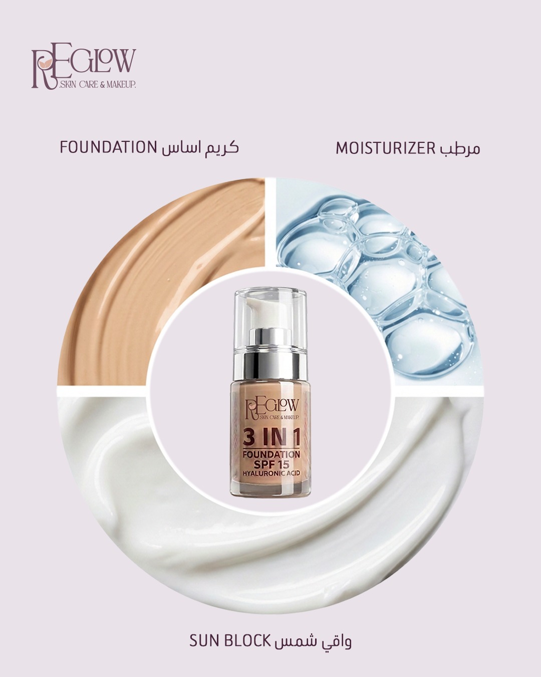 Reglow Facebook ad: الفاونديشن الطبي من ريجلو