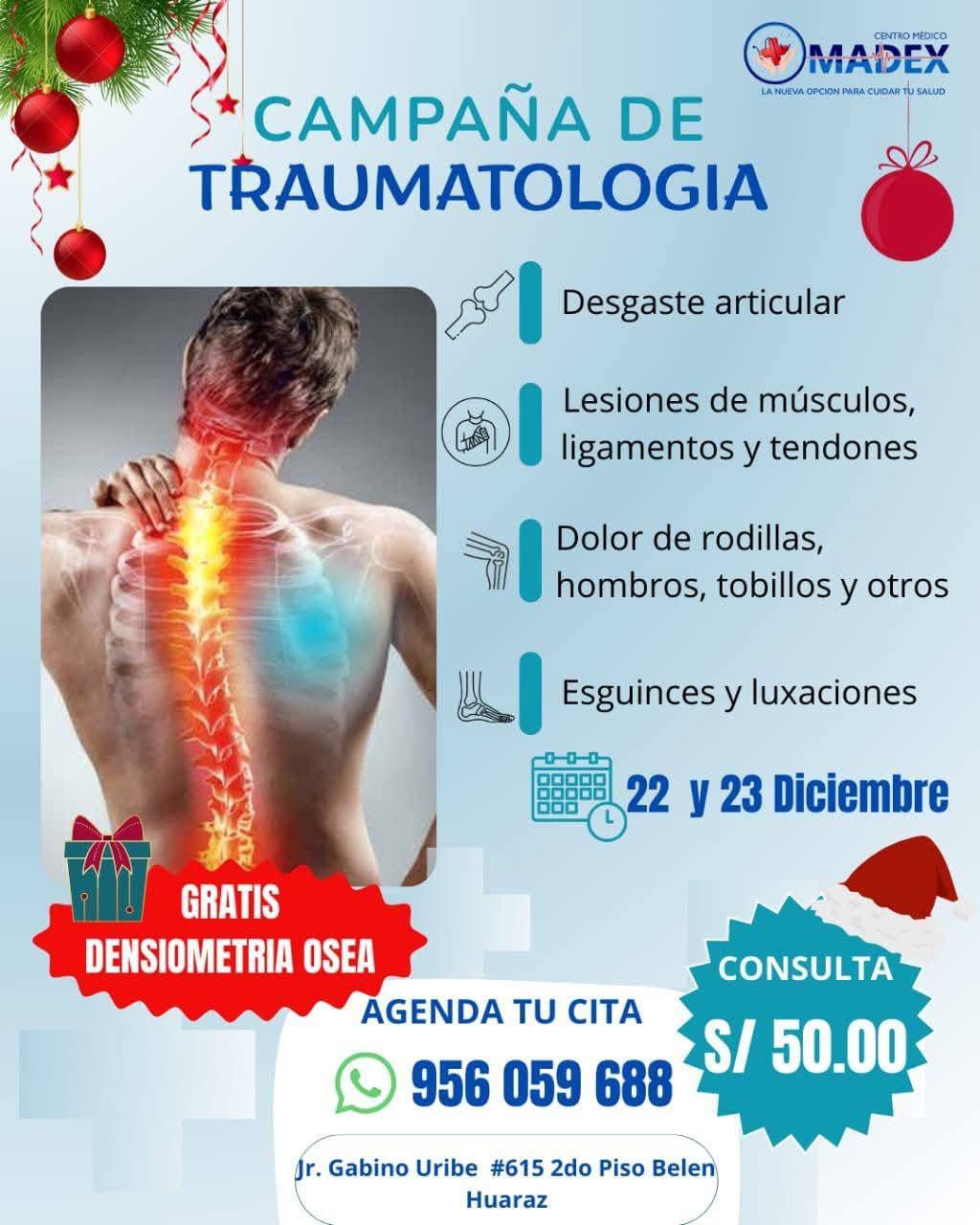 Centro Médico Madex Huaraz Facebook ad: CELEBRANDO NAVIDAD NOS PREUCUPAMOS POR TU SALUD CAMPAÑA…