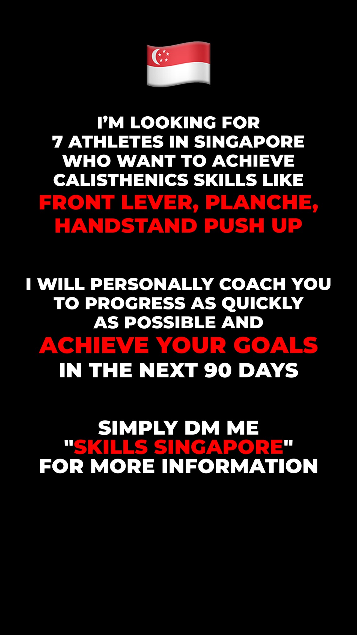 Lauris Leikarts Facebook ad: SEND ME A DM SKILLS SINGAPORE IF YOU…