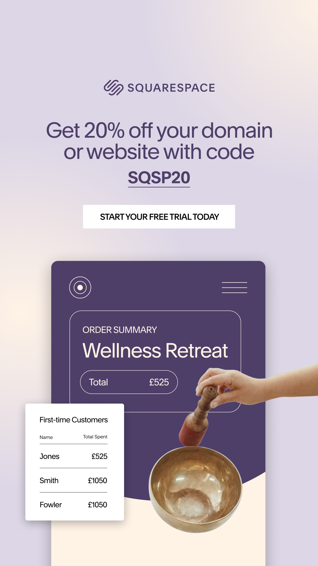 Squarespace Facebook ad