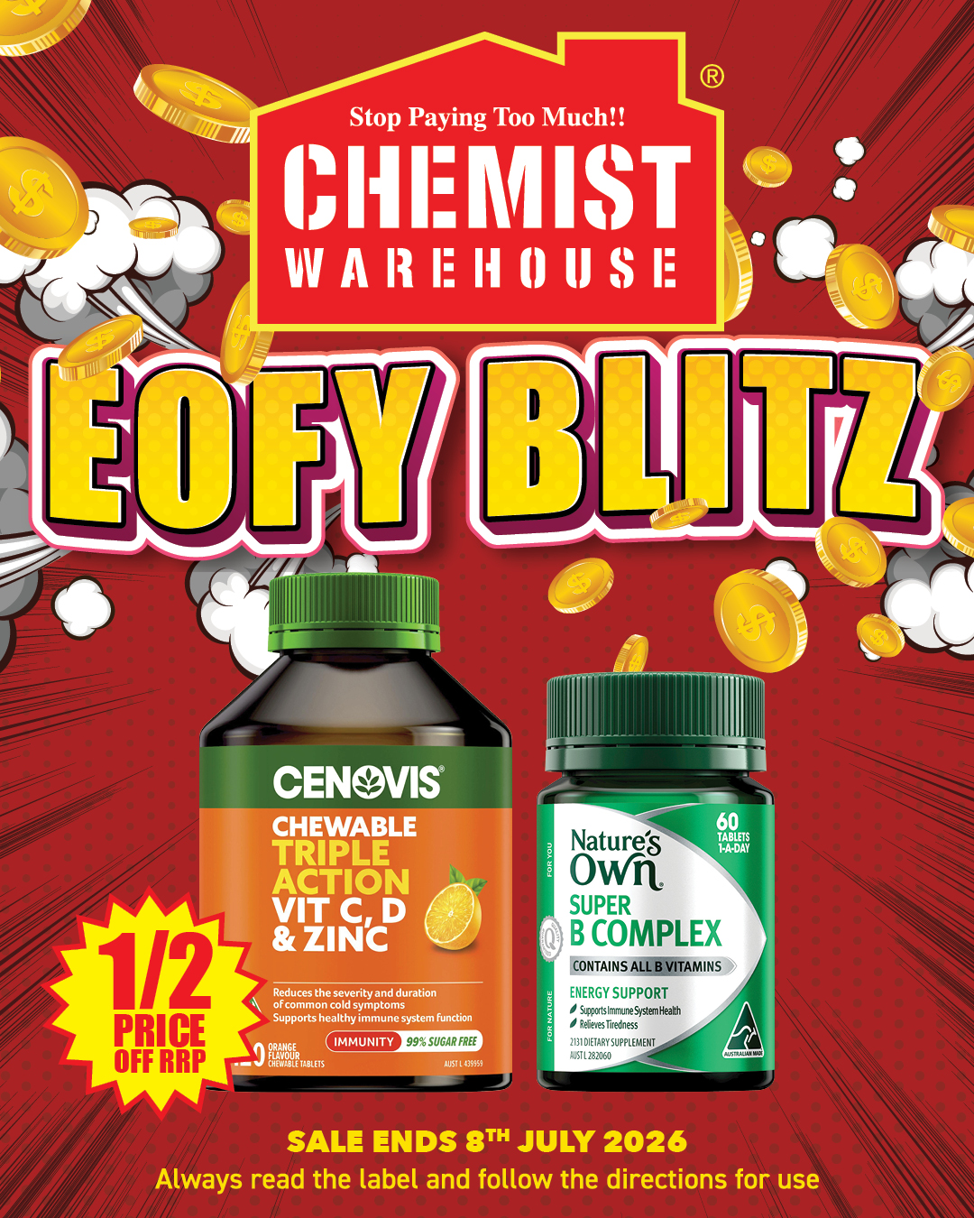 Chemist Warehouse Facebook ad