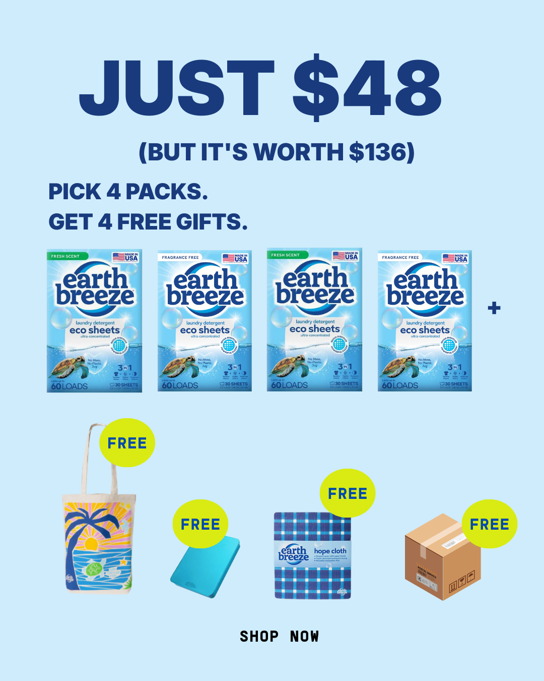 Earth Breeze Facebook ad