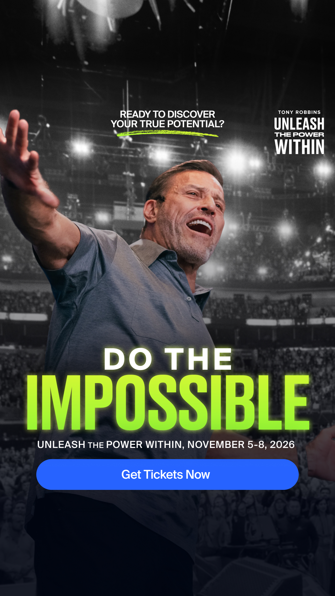 Tony Robbins Facebook ad
