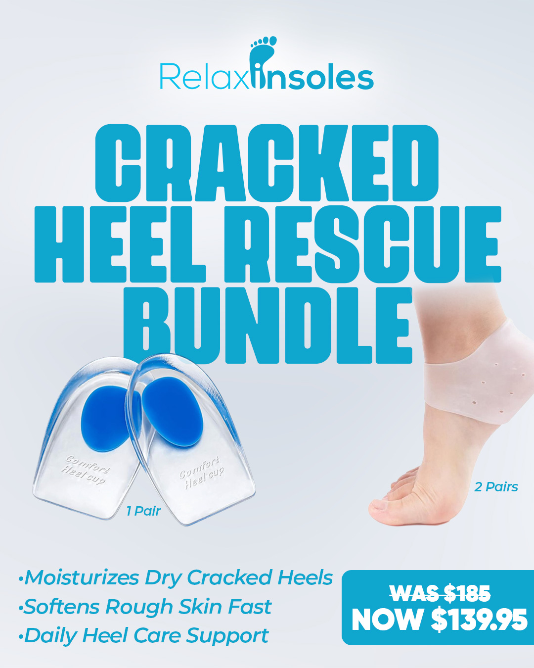 Relaxinsoles Facebook ad from Apr 20, 2026