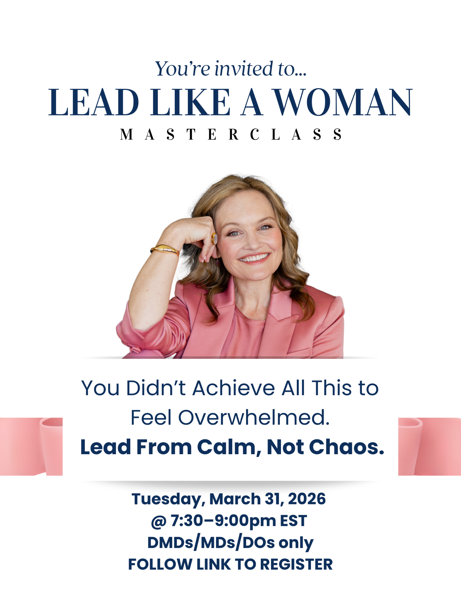 The Business of Happiness Facebook ad: High-achieving Women Physicians and Dentists: It’s Time To…