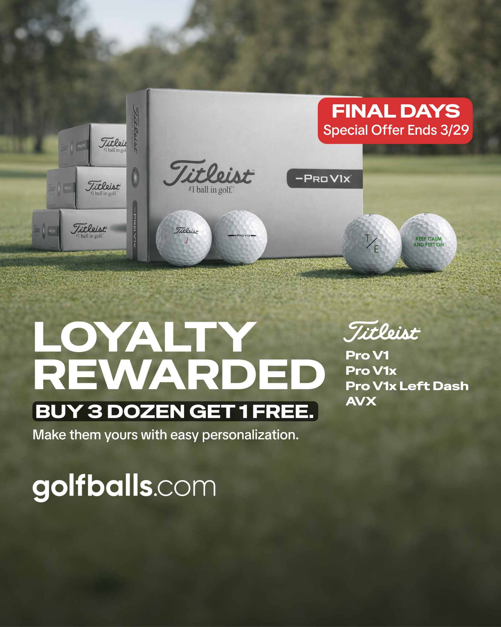Golfballs.com Facebook ad