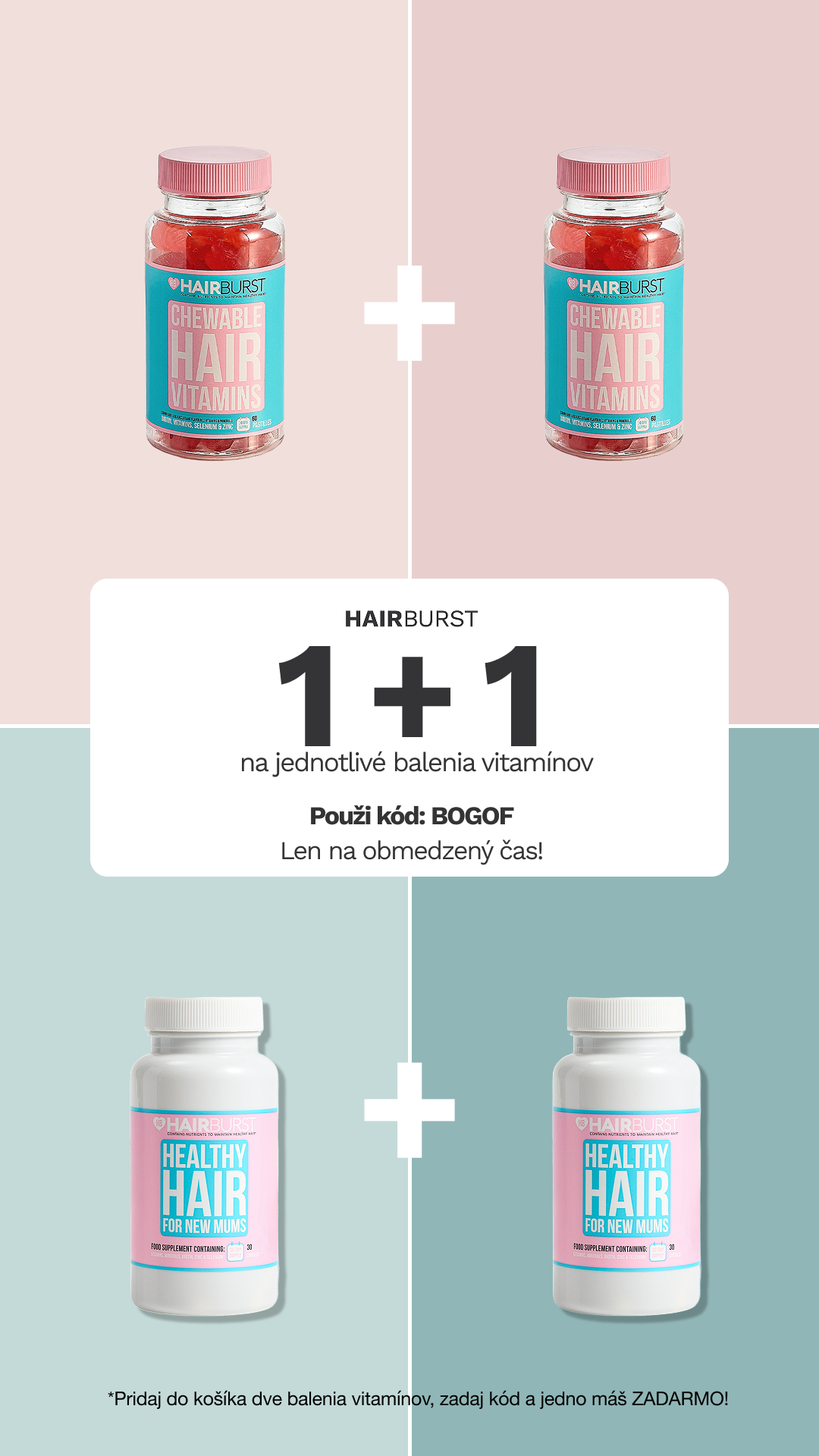 Hairburst SK.CZ Facebook ad