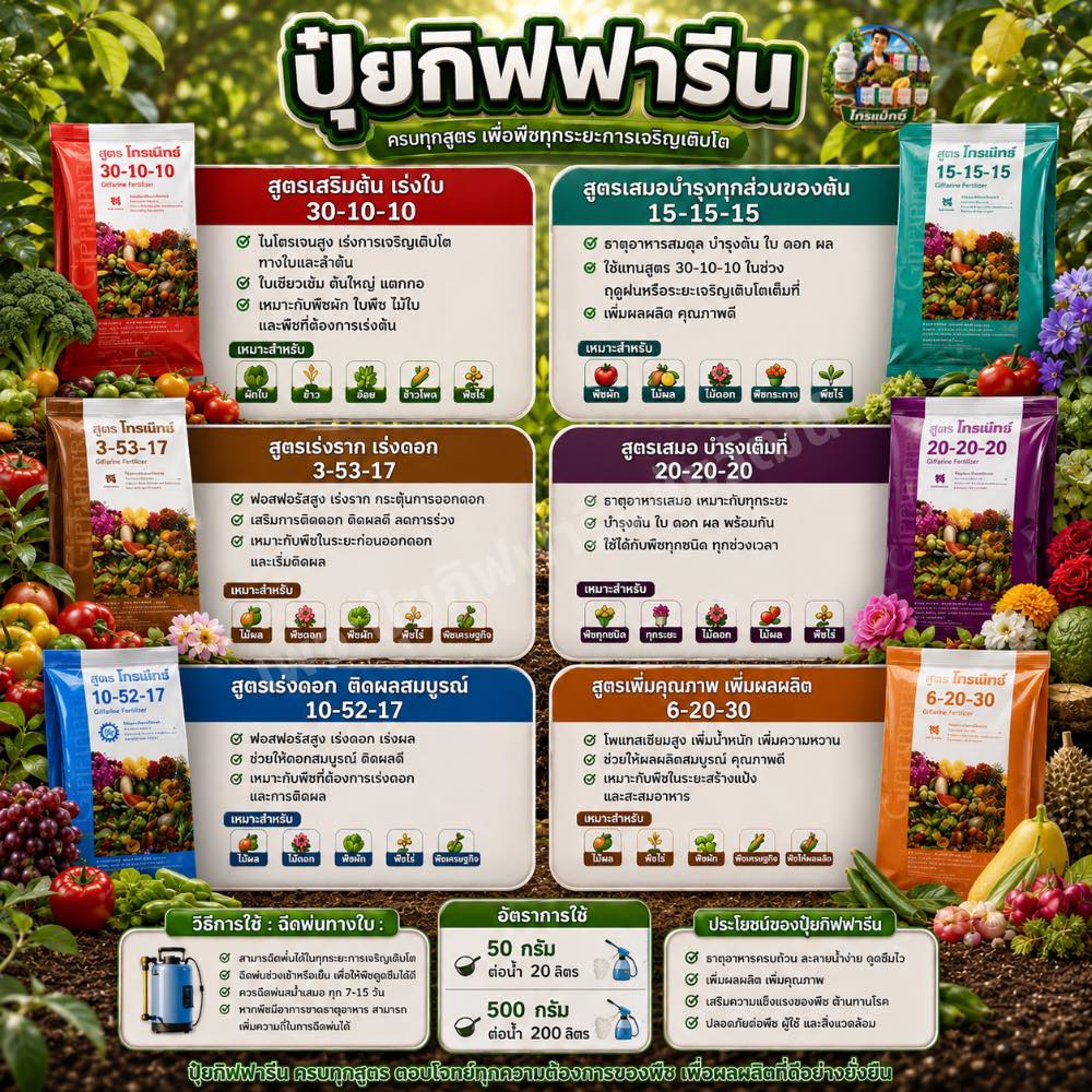 ปุ๋ยกิฟฟารีน คุณชัยวัฒน์ 0985939235 Facebook ad