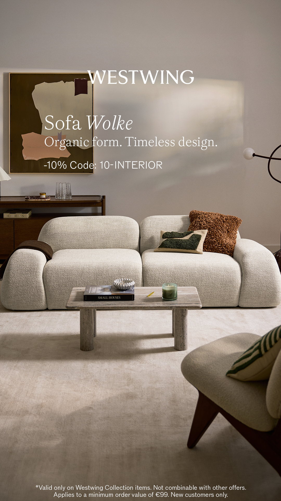 Westwing.at Facebook ad: Sofa Wolke