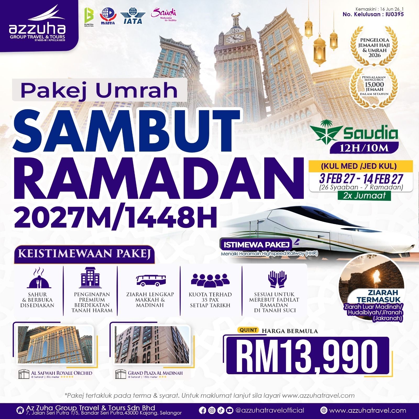 Az Zuha Group Travel & Tours Facebook ad