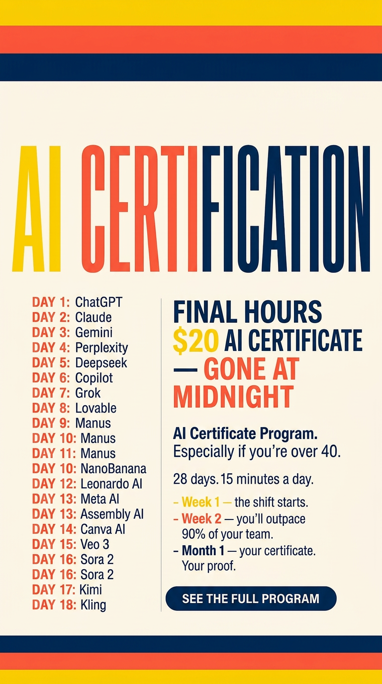 AI Weekly Facebook ad